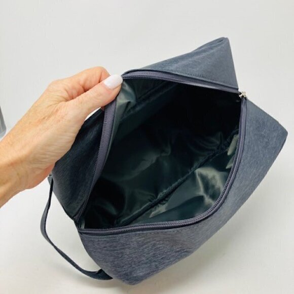 Dark Grey Men's Dopp kit - Picture 3 of 5